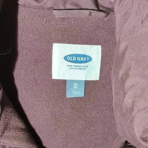 Old Navy, large puff vest, purple - Picture 3 of 4